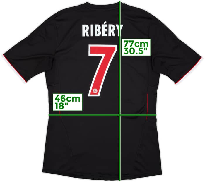 2011-12 Bayern Munich Third Shirt Ribery #7 - 6/10 - (M)