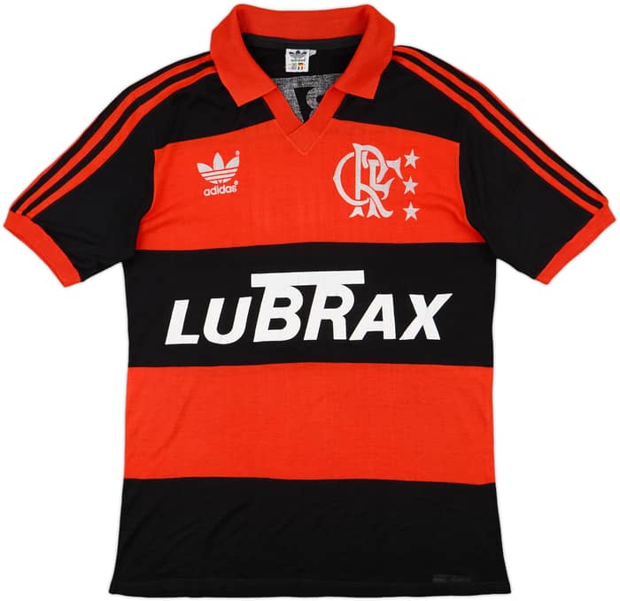 1987-90 Flamengo Home Shirt #10 - 8/10 - (L)