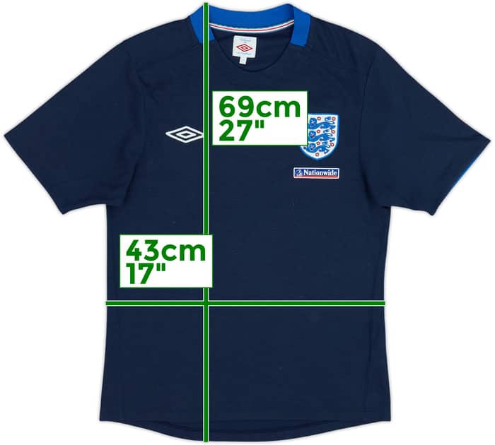 2010-11 Inglaterra Umbro Camiseta de Entrenamiento - 9/10 - (S)