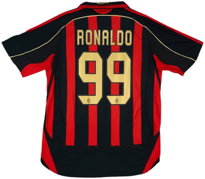 2006-07 AC Milan Home Shirt Ronaldo #99 - 6/10 - (L)