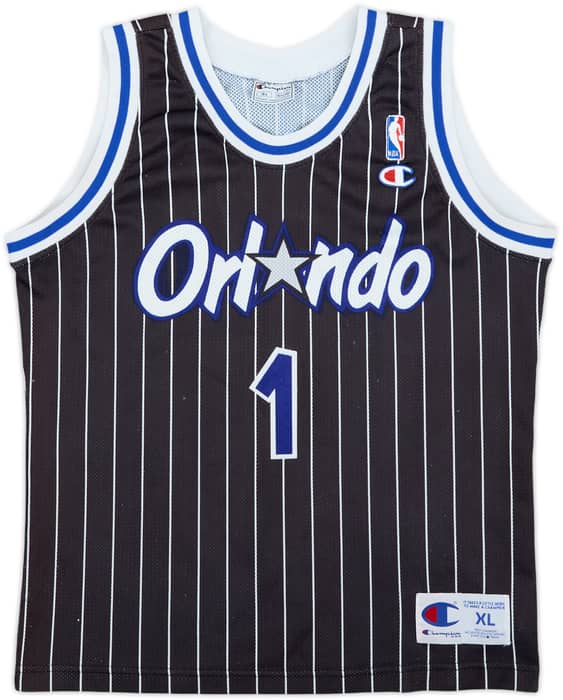 1993-94 Orlando Magic A.Hardaway #1 Champion Away Jersey - 7/10 - (XL.Boys)