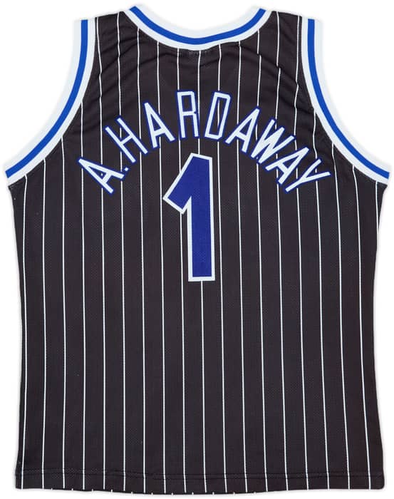 1993-94 Orlando Magic A.Hardaway #1 Champion Away Jersey - 7/10 - (XL.Boys)