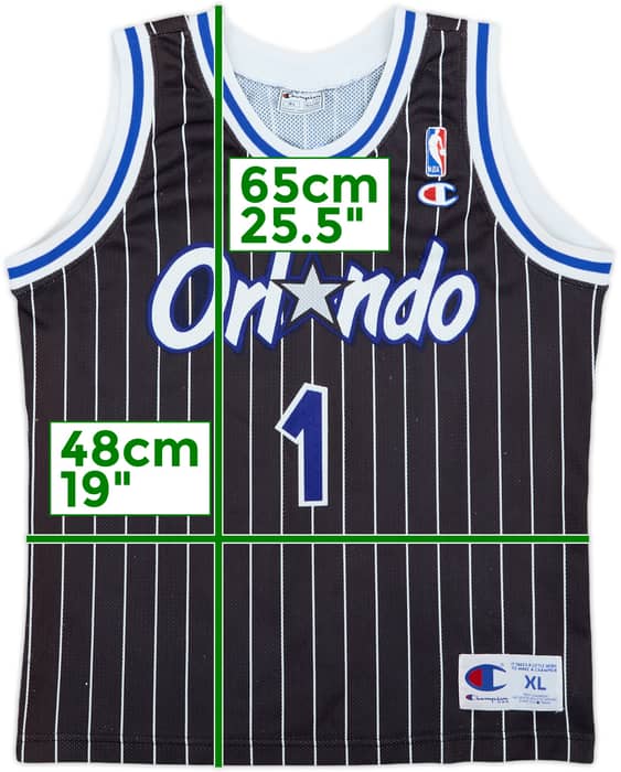 1993-94 Orlando Magic A.Hardaway #1 Champion Away Jersey - 7/10 - (XL.Boys)
