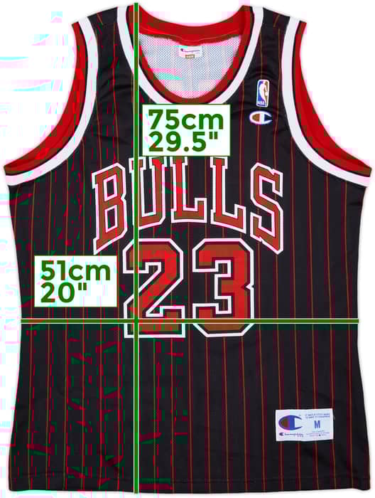 1995-97 Chicago Bulls Jordan #23 Champion Alternate Jersey - 9/10 - (M)