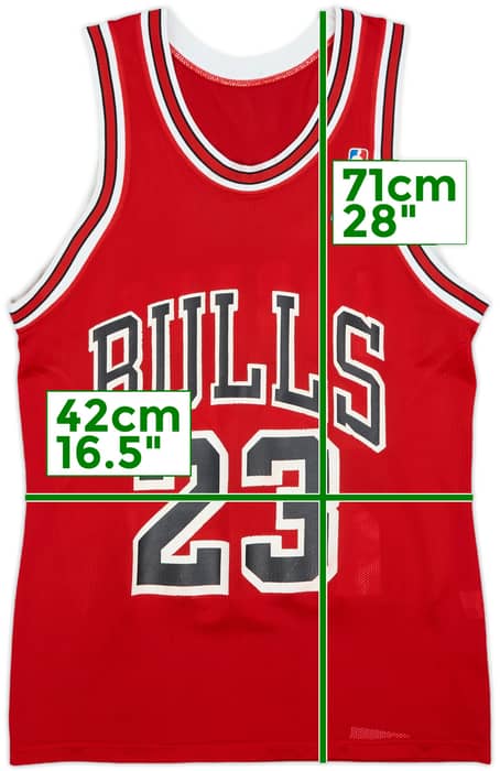 1991-93 Chicago Bulls Jordan #23 Champion Away Jersey - 7/10 - (S)