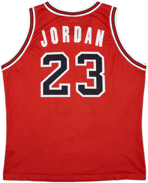 1991-98 Chicago Bulls Jordan #23 Champion Away Jersey - 7/10 - (XL)