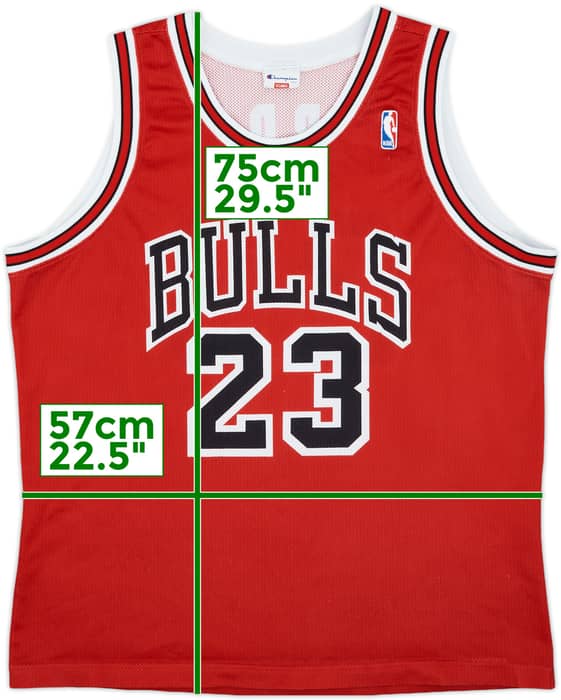 1991-98 Chicago Bulls Jordan #23 Champion Away Jersey - 7/10 - (XL)
