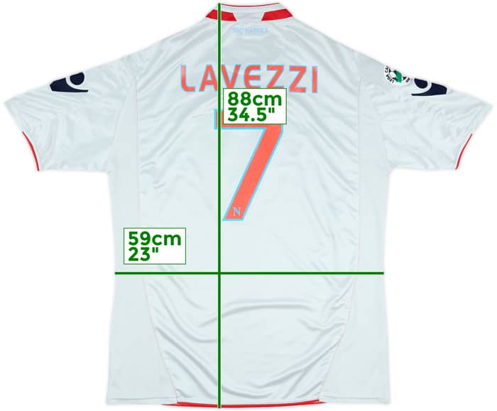 2009-10 Napoli Away Shirt Lavezzi #7 - 7/10 - (3XL)