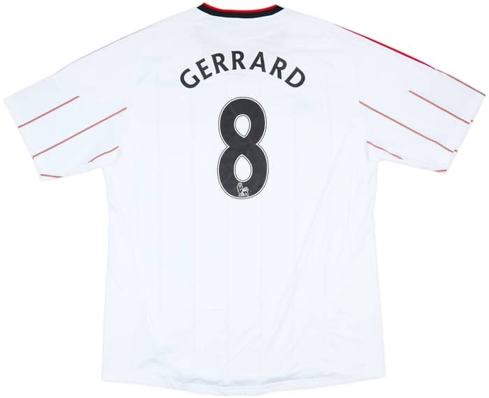 2010-11 Liverpool Away Shirt Gerrard #8 - 9/10 - (XXL)