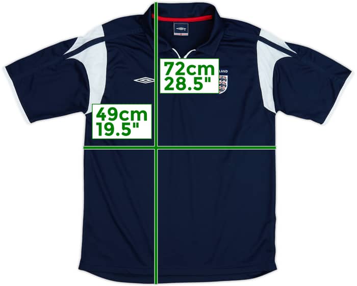 2002-04 England Umbro 1/4 Zip Polo Shirt - 7/10 - (L)