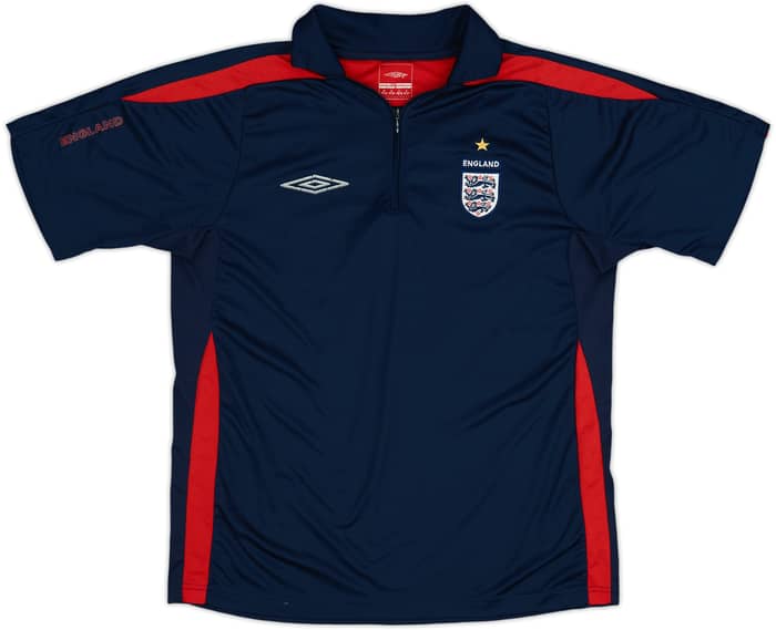 2003-04 England Umbro 1/4 Zip Polo Shirt - 6/10 - (M)