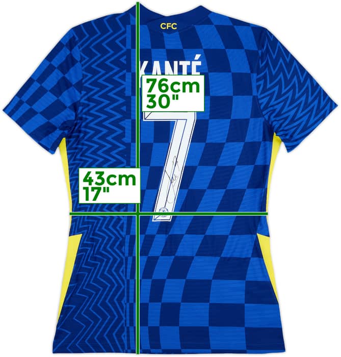 2021-22 Chelsea Player Issue Signed Home Shirt Kante #7 - 9/10 - (M)