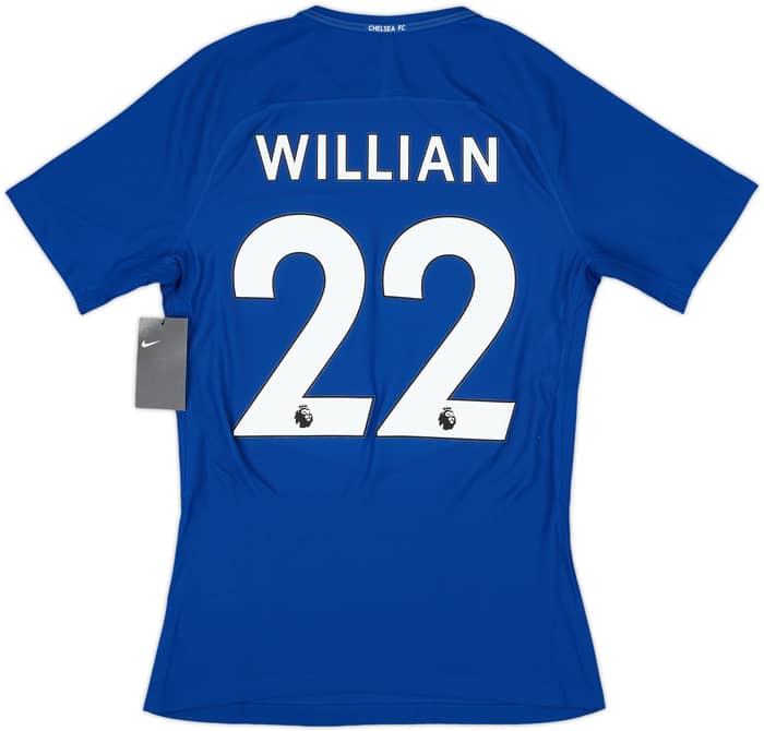 2017-18 Chelsea Player Issue Home Shirt Willian #22 (S)