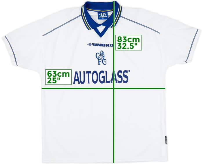 1998-00 Chelsea Away Shirt Vialli #9 - 9/10 - (XXL)