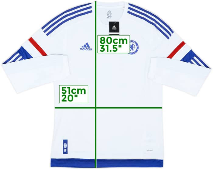2015-16 Chelsea Player Issue Prototype Away L/S Shirt Hazard #10 (M/L)