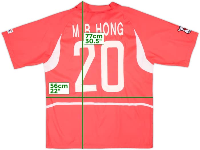 2002-03 South Korea Home Shirt M B Hong #20 - 5/10 - (L)