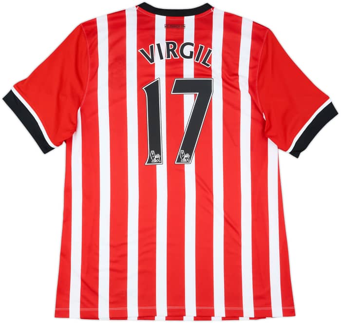 2016-17 Southampton Home Shirt Virgil #17 - 8/10 - (XXL)