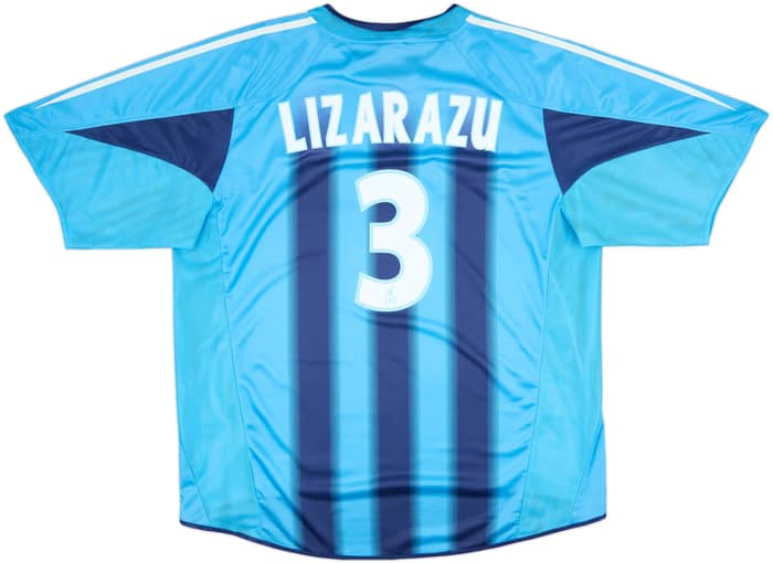 2004-05 Olympique Marseille Away Shirt Lizarazu #3 - 8/10 - (XXL)