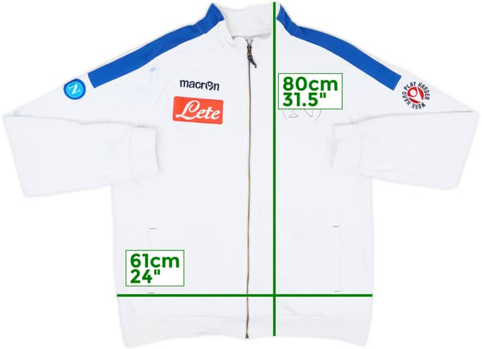 2009-10 Napoli Macron Track Jacket - 5/10 - (XXL)