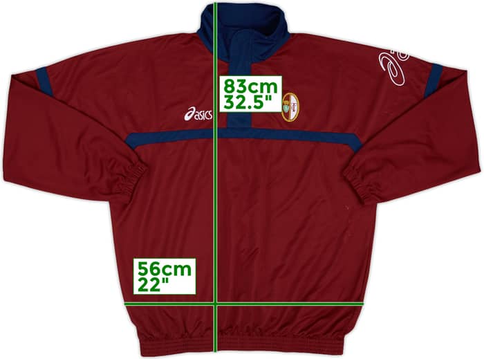 2005-06 Torino Asics 1/4 Zip Drill Top - 8/10 - (XL)