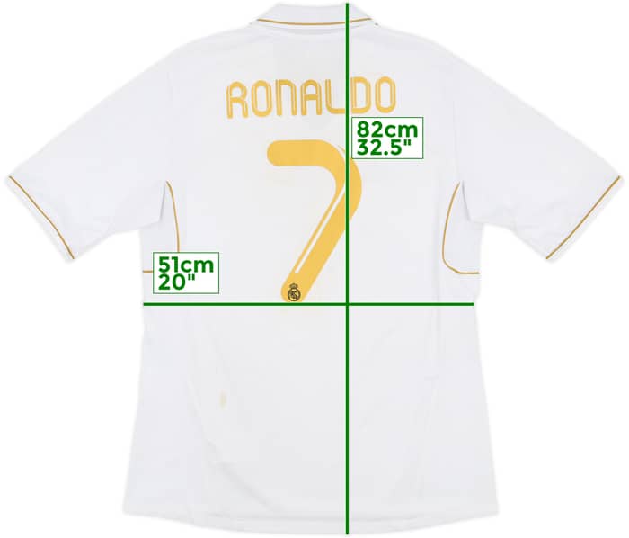 2011-12 Real Madrid Home Shirt Ronaldo #7 - 6/10 - (L)