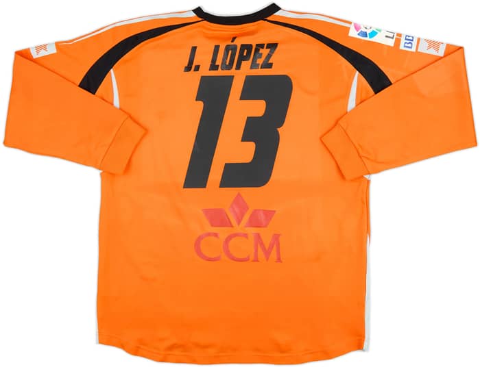 2007-08 Albacete Match Issue GK Shirt J. Lopez #13