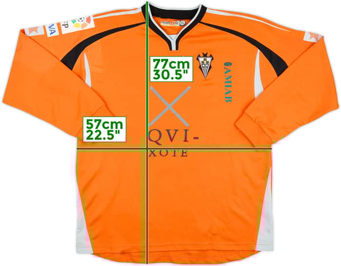 2007-08 Albacete Match Issue GK Shirt J. Lopez #13