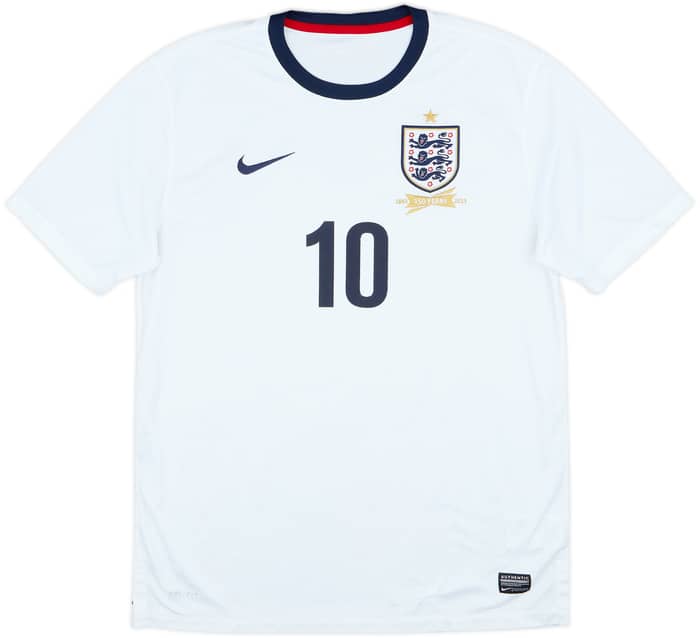 Camiseta de local del 150.º Aniversario de Inglaterra 2013 Rooney #10 - 7/10 - (L)