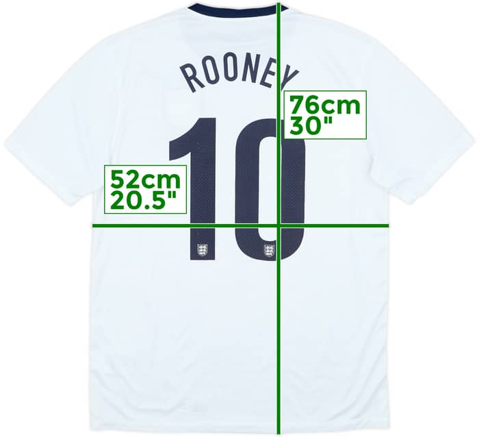 Camiseta de local del 150.º Aniversario de Inglaterra 2013 Rooney #10 - 7/10 - (L)