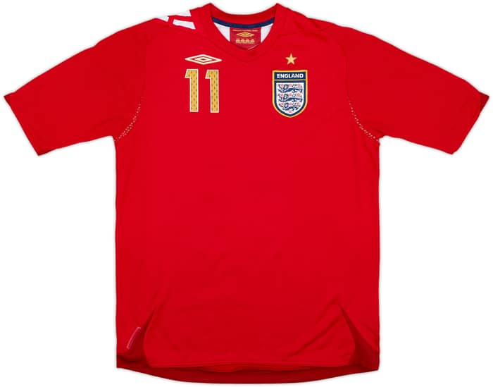 2006-08 England Away Shirt J.Cole #11 - 7/10 - (XL.Boys)