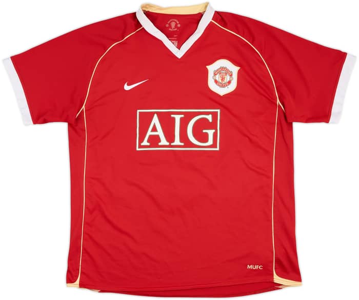 2006-07 Manchester United Home Shirt Larsson #17 - 5/10 - (XL)