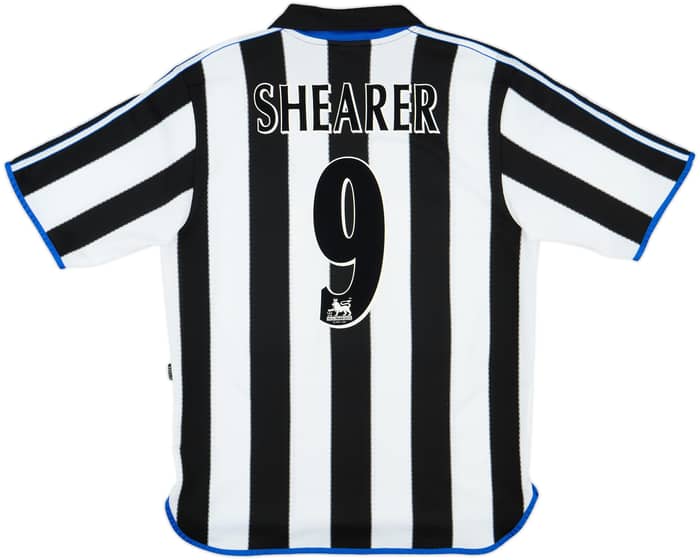 2000-01 Newcastle Home Shirt Shearer #9 - 8/10 - (L)