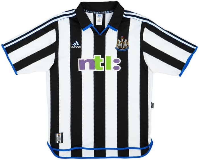 2000-01 Newcastle Home Shirt Shearer #9 - 8/10 - (L)