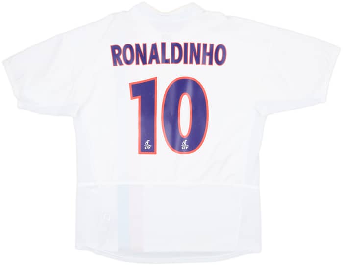 2003-04 Paris Saint-Germain Nike Third Shirt Ronaldinho #10 - 8/10 - (L)
