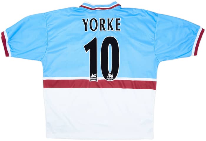 1997-98 Aston Villa Away Shirt Yorke #10 - 9/10 - (XL)