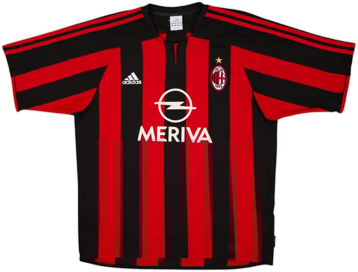 2003-04 AC Milan Home Shirt Shevchenko #7 - 8/10 - (M)