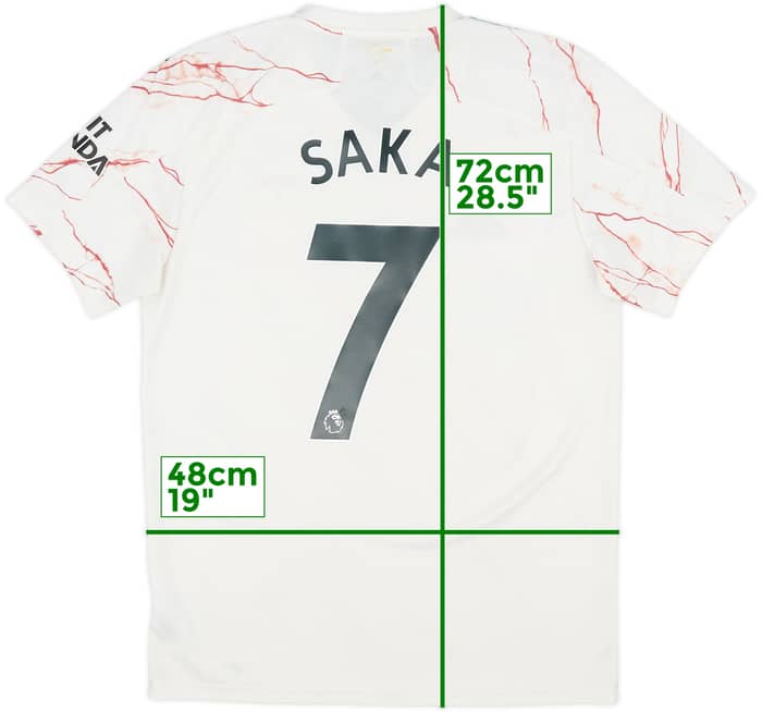 2020-21 Arsenal Away Shirt Saka #7 - 6/10 - (M)