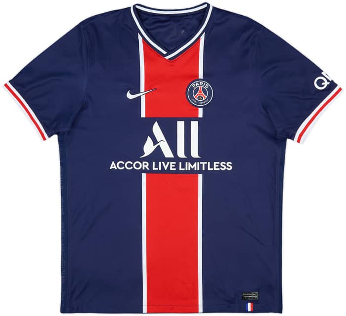 2020-21 Paris Saint-Germain Camiseta Local Mbappe #7 - 8/10 - (L)
