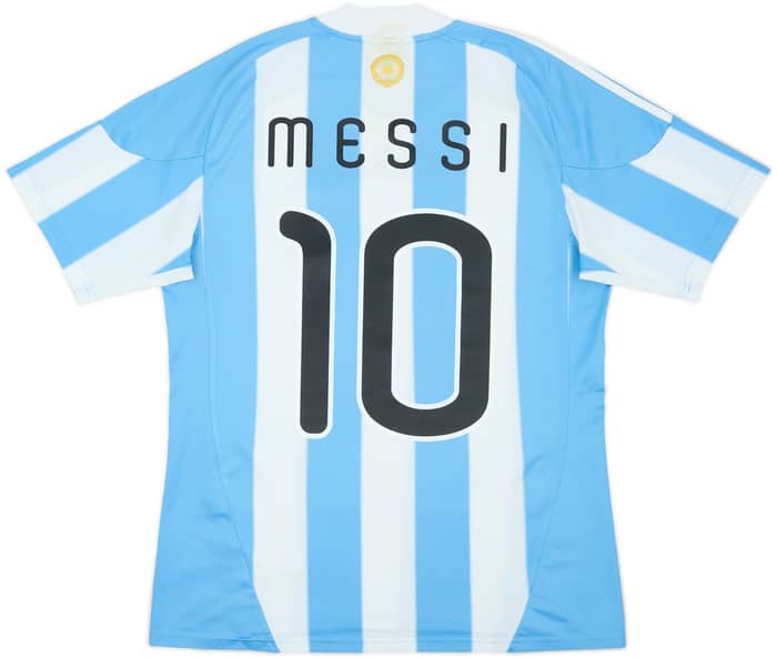2010-11 Argentina Home Shirt Messi #10 - 5/10 - (M)
