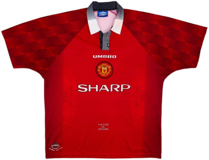 1996-98 Manchester United Home Shirt Beckham #10 - 7/10 - (XL)