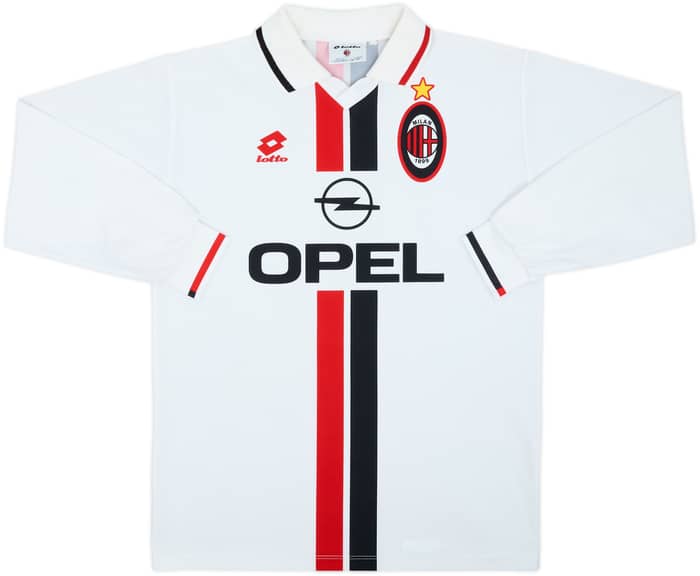 1996-97 AC Milan Away L/S Shirt - 8/10 - (L)