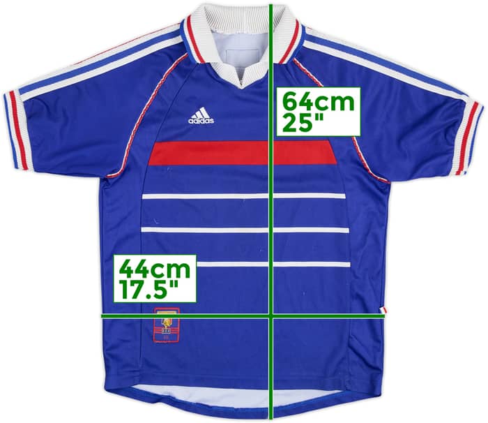 1998-00 France Home Shirt - 5/10 - (S.Boys)