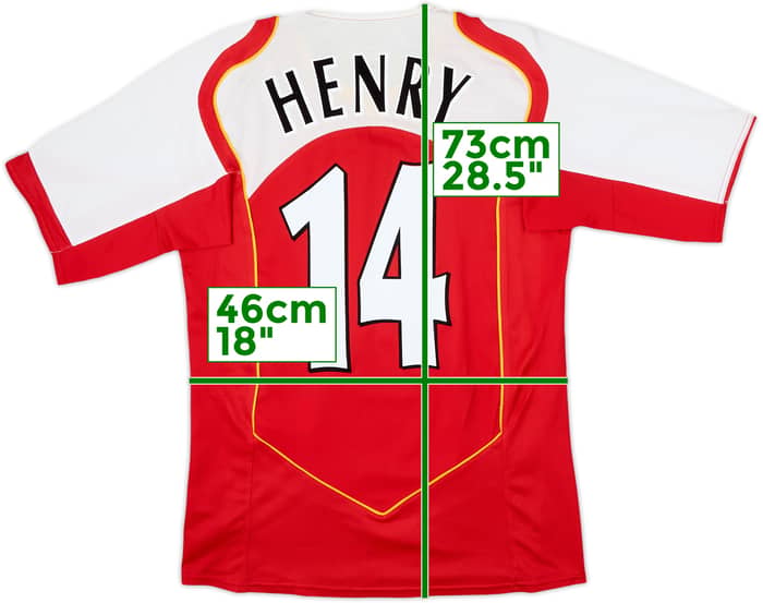 2004-05 Arsenal Home Shirt Henry #14 - 8/10 - (S)
