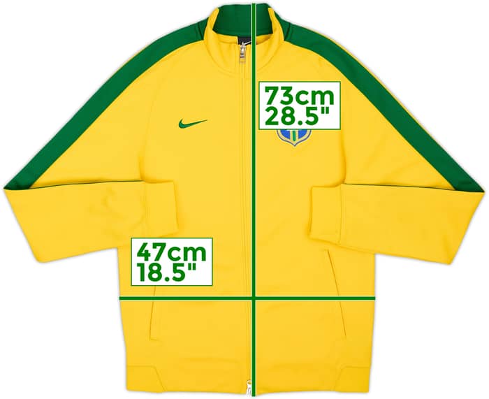 2014-16 Brazil Nike Chaqueta de chándal - 8/10 - (S)