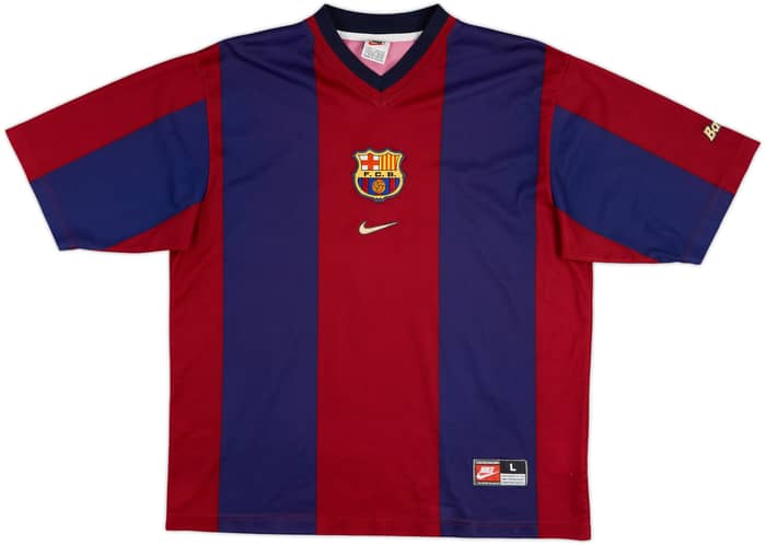 1998-00 Barcelona Basic Home Shirt Rivaldo #11 - 7/10 - (L)