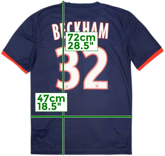 2013-14 Paris Saint-Germain Home Shirt Beckham #32 (S)