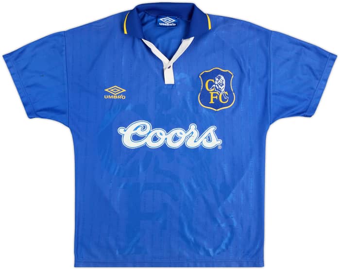 1995-97 Chelsea Home Shirt Gullit #4 - 7/10 - (Y)