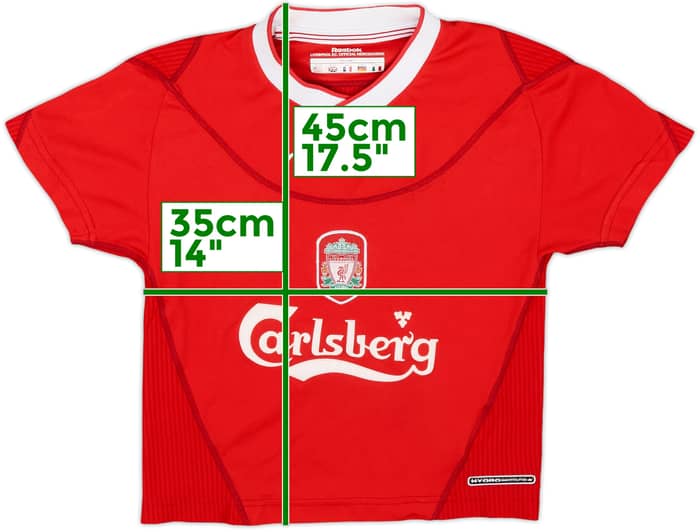 2002-04 Liverpool Home Shirt - 8/10 - (S.Boys)