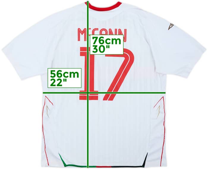 2007-08 Glentoran '125th Anniversary' Home Shirt McCann #17 - 6/10 - (XL)