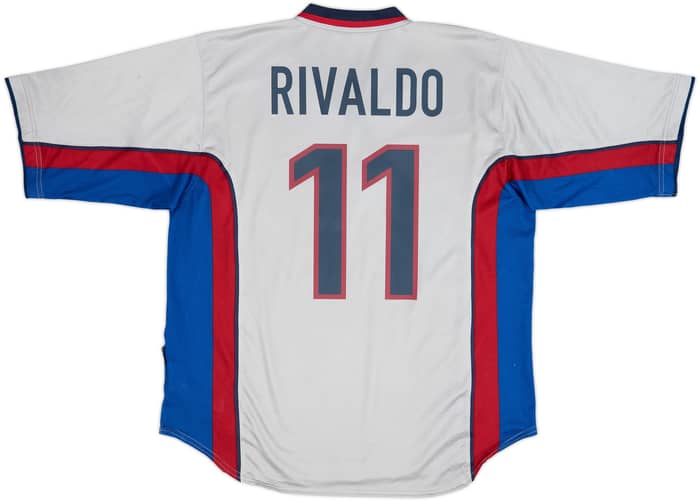 1999-01 Barcelona Away Shirt Rivaldo #11 - 8/10 - (XL)